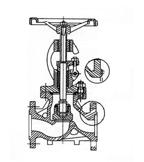 保溫截止閥結構示意圖